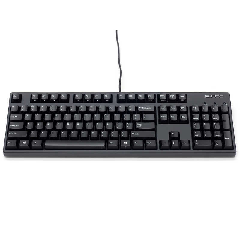 FILCO　キーボード Majestouch 3(茶軸・英語配列) ［有線 /PS/2・USB］ マットブラック　FKBN104MEMB3