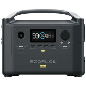 エコフロー　ポータブル電源 RIVER Pro(リバープロ) [720Wh /9出力 /AC・DC充電・ソーラー(別売)]　EFRIVER600PRO-JP