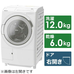 日立　HITACHI　ドラム式洗濯機 ビッグドラム 洗濯12.0kg 乾燥6.0kg ヒーター乾燥(水冷・除湿) (右開き)　BD-SV120HR-W ホワイト（標準設置無料）