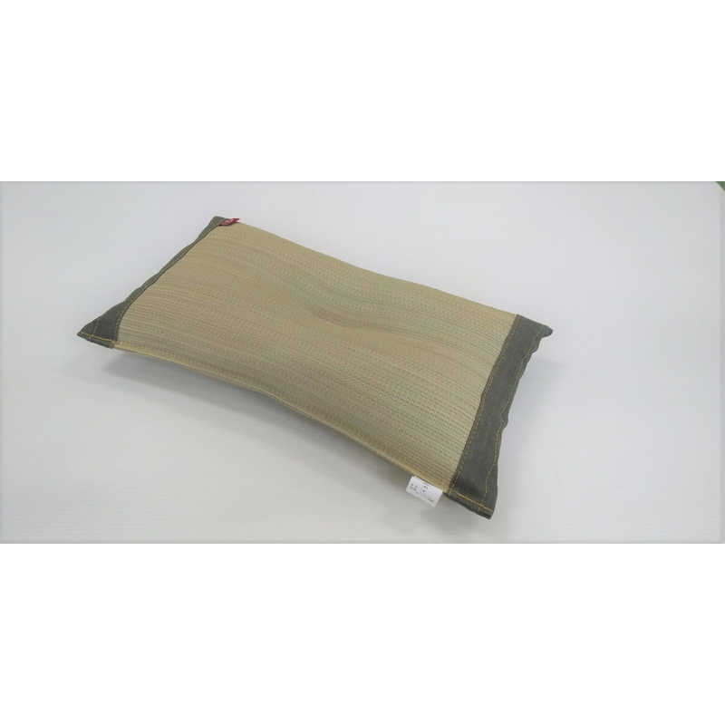 イケヒコ　い草くぼみ平枕 (約50×30cm/カーキ)