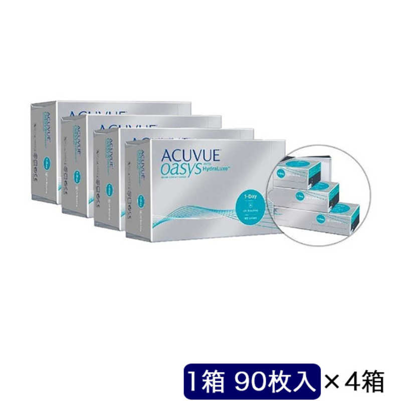 ジョンソン＆ジョンソン　(度あり/-9.00) (4箱セット) ワンデー アキュビュー オアシス (BC8.5/DIA14.3)