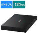 エレコム ELECOM 外付けSSD USB-A接続 120GB /ポータブル型 ESD-EJ0120GBKR ブラック