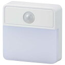 オーム電機 薄型LEDナイトライト 明暗人感センサー式 電球色 NIT-ALA6JSQ-WL