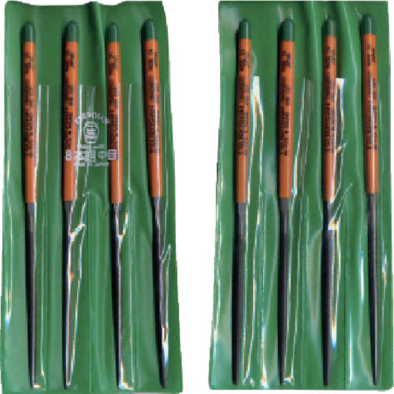 ツボサン　組ヤスリ 8本組 丸 中目　MA00802