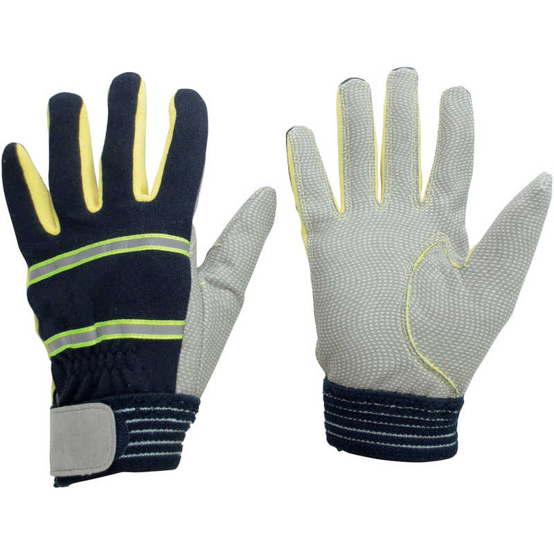 ミドリ安全　耐切創性 防火手袋 (人工皮革・滑り止めタイプ) M　MTK-500-NV-M