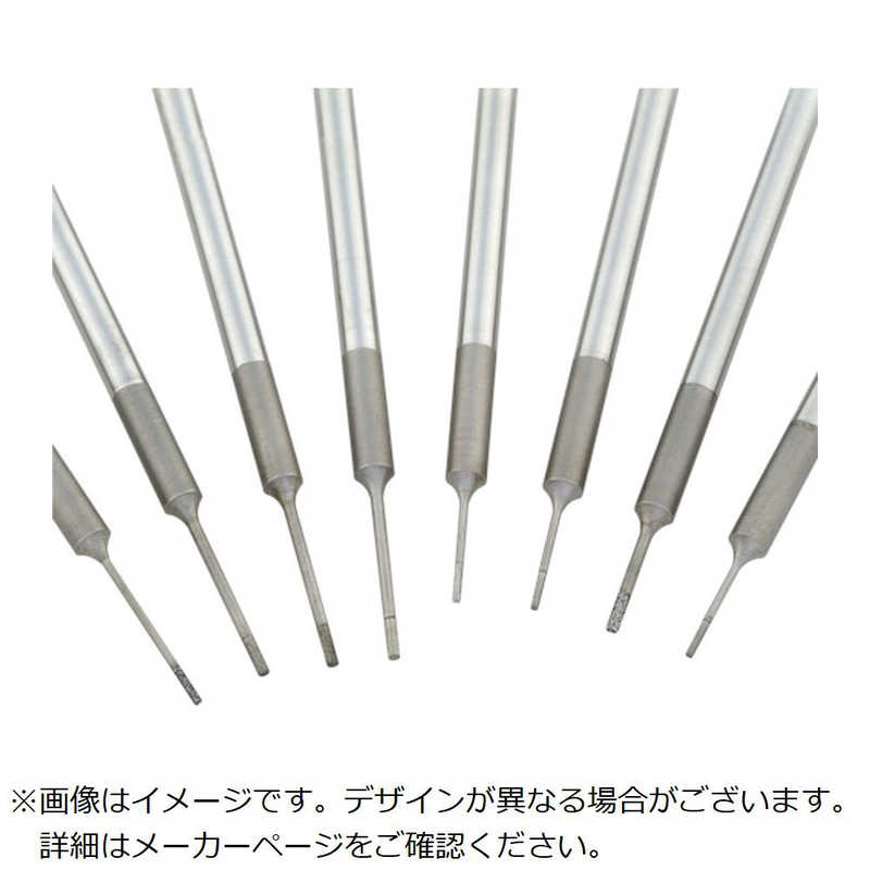 【商品解説】●シャンクネック部を硬化処理し、当社従来品に比べ研削量、耐久性が向上しました。●仕上げ研削に最適です。●切れ味が良く、低周速条件下や乾式切削でも研削焼けや熱によるゆがみを最小限に抑えることができます。【用途】・ダイヤモンド：硬くてもろい材料（超硬合金、セラミックス、ガラス、石材、シリコンなど）に適します。【仕様】粒度（＃）：325、刃径（mm）：0．9、刃長（mm）：3、軸径（mm）：3、全長（mm）：50、最高使用回転数（rpm）：60000、砥粒：ダイヤモンド、質量（g）：8【材質／仕上】●ステンレス（SUS304）【スペック】●型式：11857（11857）●JANコード：4560264424982この商品は宅配便でお届けする商品です出荷可能日から最短日時でお届けします。※出荷完了次第メールをお送りします。配送サービス提供エリアを調べることができます「エリア検索」をクリックして、表示された画面にお届け先の郵便番号7桁を入力してください。ご購入可能エリア検索お買い上げ合計3,980円以上で送料無料となります。※3,980円未満の場合は、一律550円（税込）となります。●出荷可能日から最短日時でお届けします。（日時指定は出来ません。）　※お届け時に不在だった場合は、「ご不在連絡票」が投函されます。　「ご不在連絡票」に記載された宅配業者の連絡先へ、再配達のご依頼をお願いいたします。●お届けは玄関先までとなります。●宅配便でお届けする商品をご購入の場合、不用品リサイクル回収はお受けしておりません。●全て揃い次第の出荷となりますので、2種類以上、または2個以上でのご注文の場合、出荷が遅れる場合があります。詳細はこちら■商品のお届けについて商品の到着日については、出荷完了メール内のリンク（宅配業者お荷物お問い合わせサービス）にてご確認ください。詳しいお届け目安を確認する1度の注文で複数の配送先にお届けすることは出来ません。※注文時に「複数の送付先に送る」で2箇所以上への配送先を設定した場合、すべてキャンセルとさせていただきます。