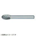 トラスコ中山 超硬バー タマゴ型 Φ12.7X刃長22X軸6 アルミカット TA6C127