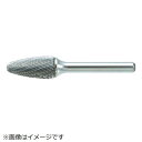 トラスコ中山 超硬バー 砲弾型 Φ19X刃長25X軸6 シングルカット TB3C190S