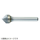 トラスコ中山 超硬バー 円錐型60° Φ19X刃長17.5X軸6 シングルカット TB50C190S