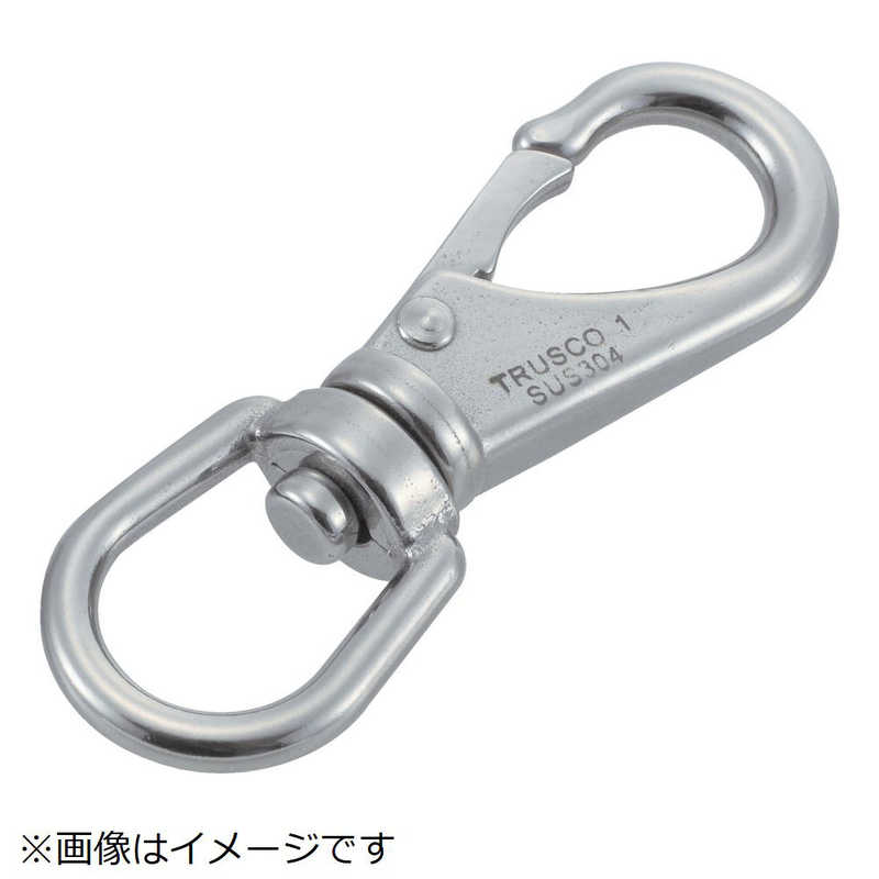 トラスコ中山 スイベルスナップ ステンレス製 線径Φ5X開口12mm TSS2