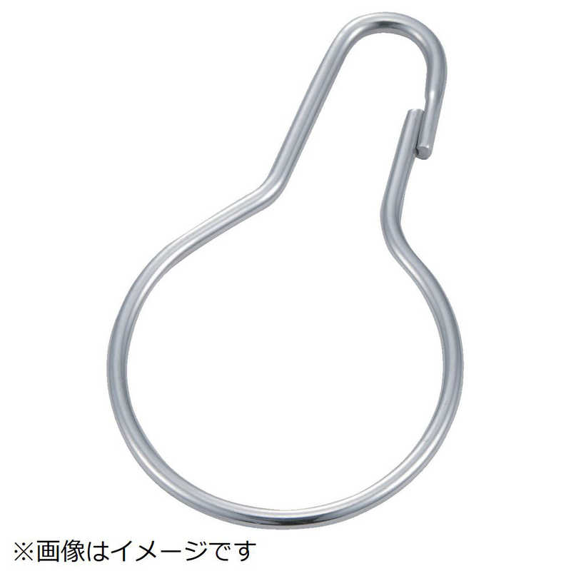 トラスコ中山　カーテンフック ステンレス製 #15 6個入　TCH15