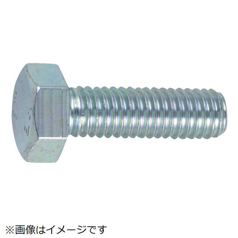 トラスコ中山　六角ボルト三価 白 サイズM6×45 15本入　B7220645