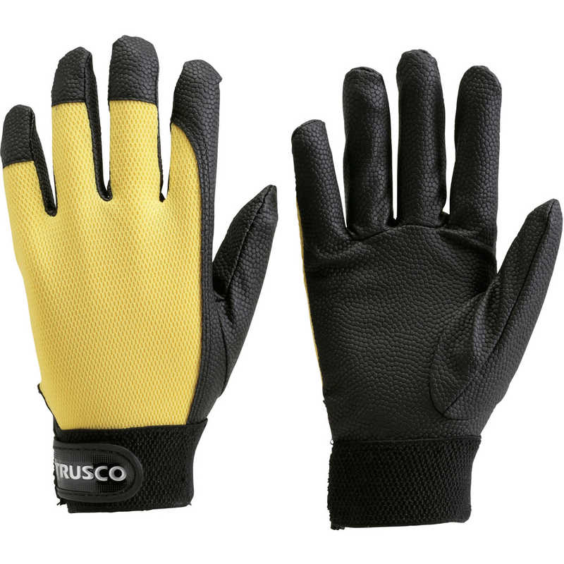 トラスコ中山　PU厚手手袋 LLサイズ イエロー　TPUGYLL