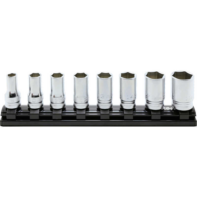 山下工業研究所　コーケン 9.5mm差込 Z-EALセミディープソケットレールセット8ヶ組　RS3300XZ/8