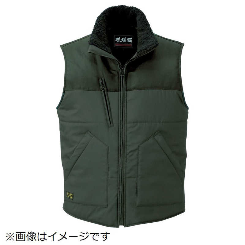 ジーベック　223 現場服 防寒ベスト L OD　223-64-L