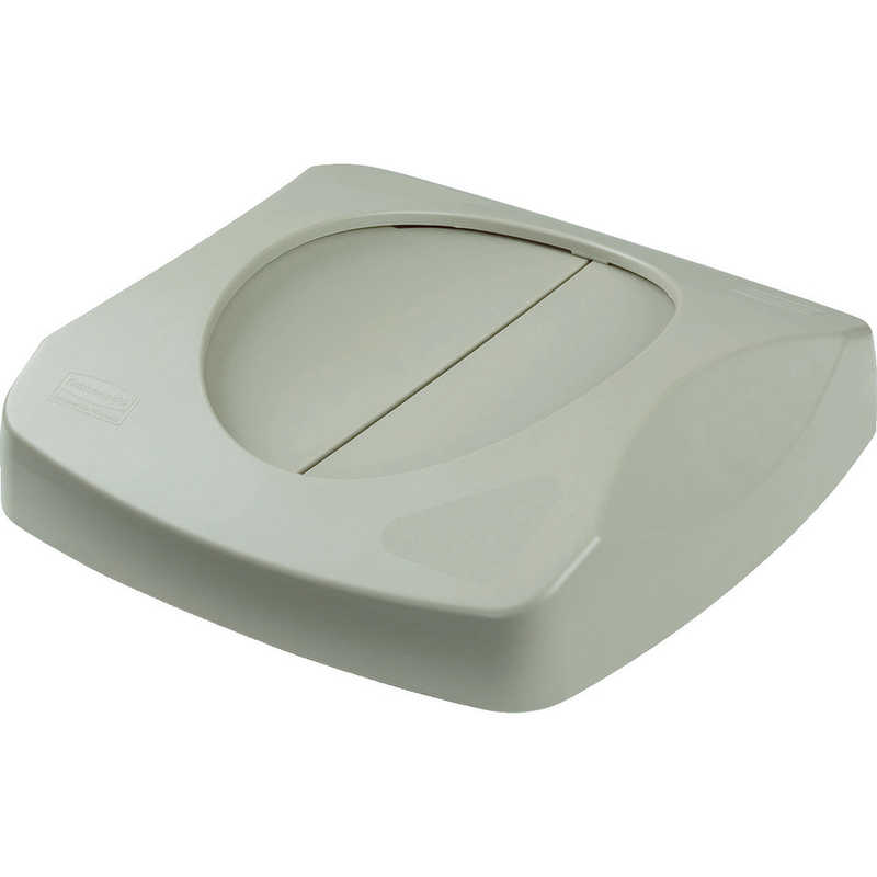 Dustbins - ニューウェルラバーメイド社　ラバーメイド アンタッチャブルスクエアコンテナ用スウィングトップ ベージュ　26898802