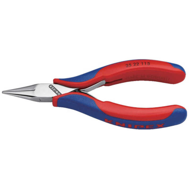 KNIPEX社　精密用プライヤー 半丸 115mm　3522115