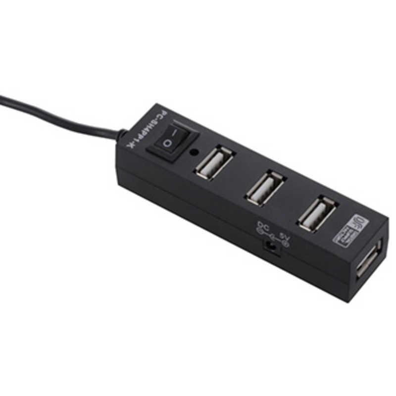 オーム電機　USB-Aハブ ブラック [USB2