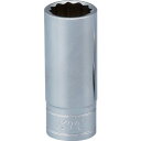 京都機械工具 9.5sq.セミディープソケット(十二角)21mm B3M21W