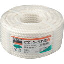 トラスコ中山 ビニロンロープ 3つ打 線径6mmX長さ30m R630