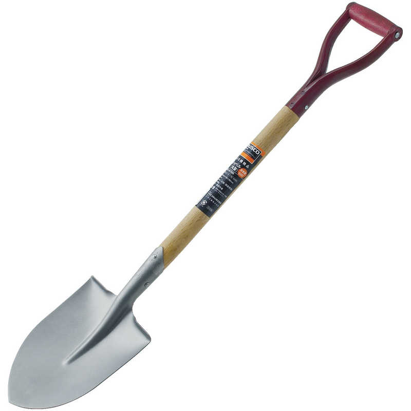 トラスコ中山　木柄ミニショベル 丸形 全長815mm　MS815R