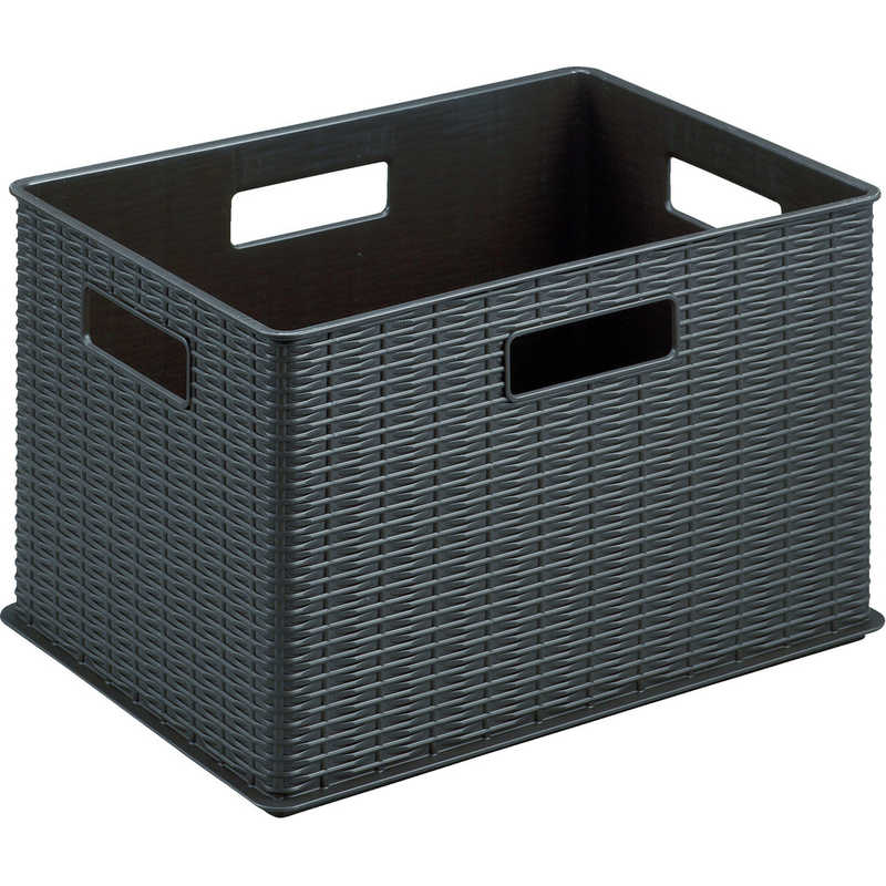 トラスコ中山　ラタン調ボックス ブラック　RTB1BK