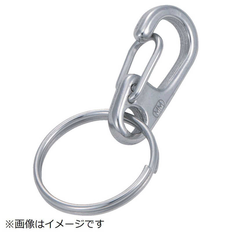 トラスコ中山　ミニクリップ 二重リング付き ステンレス製 #1 2個入　TMPW1