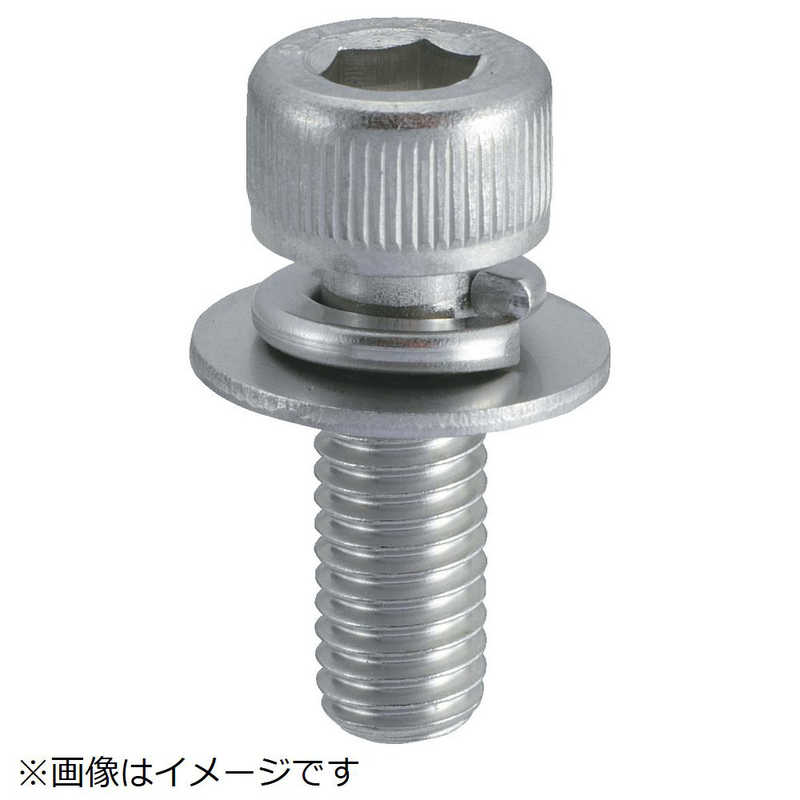 トラスコ中山　六角穴付組込ボルト ステンレスP-3 サイズM6×20 9本入　B0780620