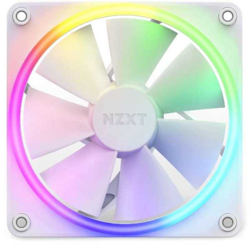 NZXT　ケースファン RGBモデル [120mm / PWM 500~1800rpm / ホワイト]　RF-R12SF-W1