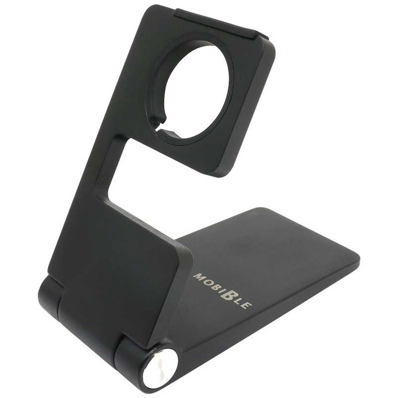 ナカバヤシ　Apple Watch用 折りたたみアルミスタンド ブラック　SST-15/BK