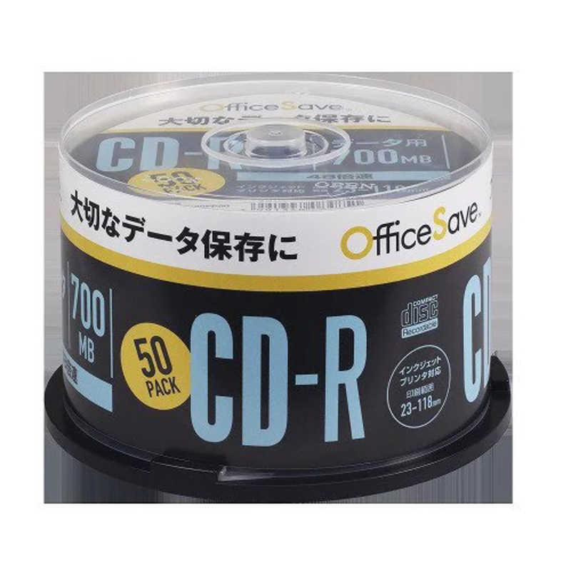 VERBATIMJAPAN　データ用CDR OfficeSAVE ホワイト ［50枚 700MB インクジェットプリンター対応］　OSSR80FP50 1