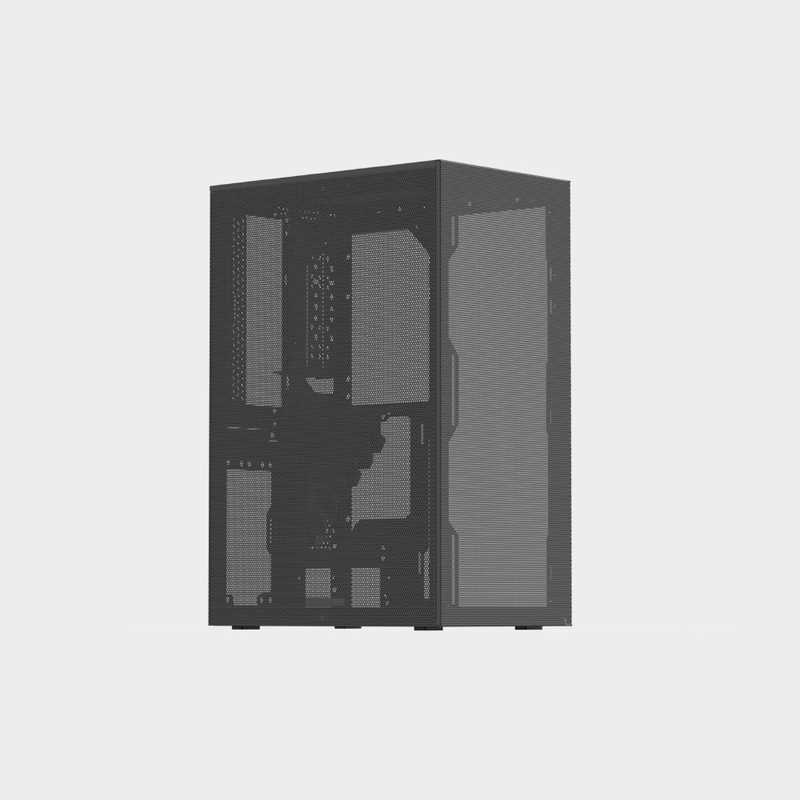 SUNNYSIDEUP　PCケース［ATX /Micro ATX /Mini-ITX］MESHROOM S グレイ　SSU-MESH-S-GY-PCI4