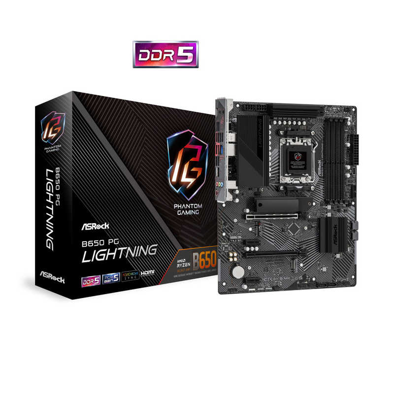 ASROCK　マザーボード［ATX /Socket AM5］　B650 PG Lightning