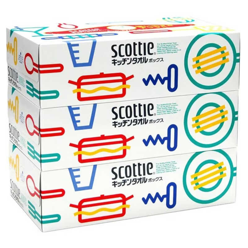 日本製紙クレシア スコッティキッチンタオル3B3個