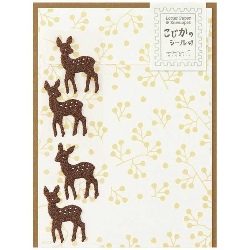 デザインフィル　レターセット365 コジカ柄 シール付　86365006