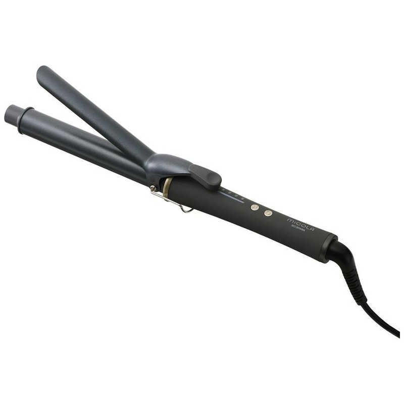 アイリスオーヤマ　IRIS OHYAMA　カールアイロン micola (ミコラ) [28mm /交流（コード）式] ダークグレー　HIR-MC201-H