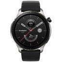 アースリボーン スマートウォッチ Amazfit GTR 4 アマズフィット スーパースピードブラック sp170050C181