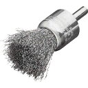 LESSMANN 軸付エンド型ブラシ 鋼線0.2 φ23 453141