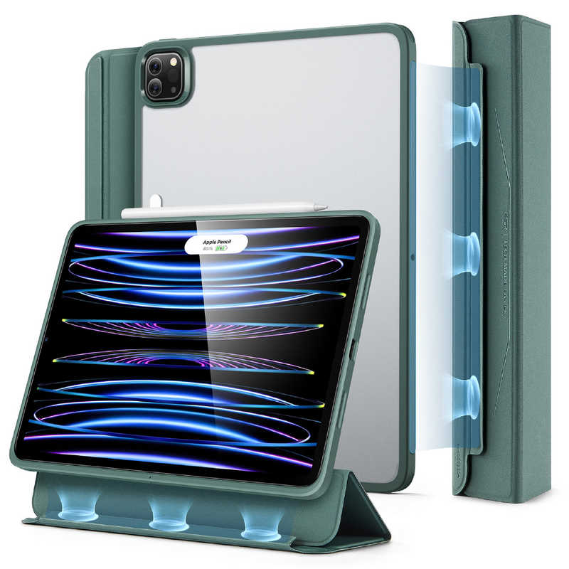 ESR　11インチ iPad Pro(第4/3世代)用 Ascendハイブリッドケース ESR Forest Green ESRforiPadPro11　AscendHybridCase
