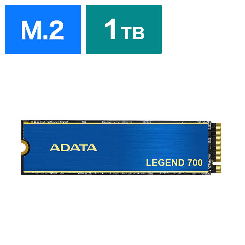 ADATA　内蔵SSD PCIExpress接続 LEGEND 700 ［1TB /M.2］｢バルク ...