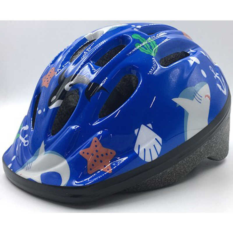 アサヒサイクル　子供用ヘルメット 軽くて丈夫なキッズヘルメット(Mサイズ:52〜56cm/海) 08925　キッズヘルメット