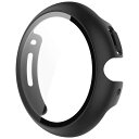 アイキューラボ Google Pixel Watch 液晶ガラス付きPCカバー ブラック PWGLPCBK(2)