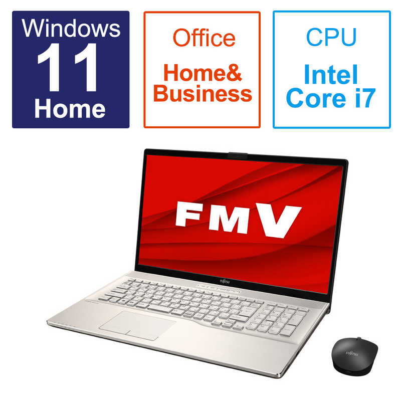 ٻ̡FUJITSUΡȥѥ FMV LIFEBOOK NH90/H1 ѥ󥴡 [17.3 /Win11 Home /Core i7 /ꡧ16GB /SSD512GB /Office]FMVN90H1G