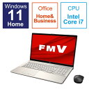 ٻ̡FUJITSUΡȥѥ FMV LIFEBOOK NH90/H1 ѥ󥴡 [17.3 /Win11 Home /Core i7 /ꡧ16GB /SSD512GB /Office]FMVN90H1G