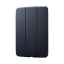 エレコム ELECOM iPad 第10世代用 TOUGH SLIM LITE ネイビー ソフトレザー カバー 手帳型 スリープ対応 TB-A22RTSLFCNV