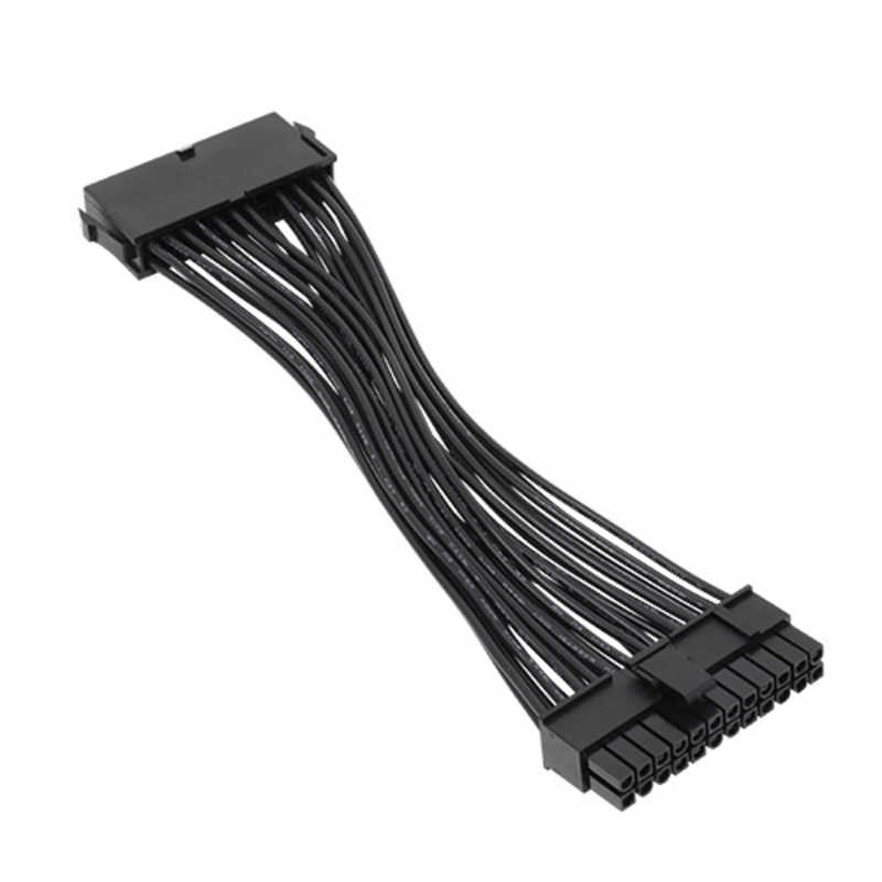 アイネックス　ATX用電源延長ケーブル 15cm ブラック　WAX2415CBK