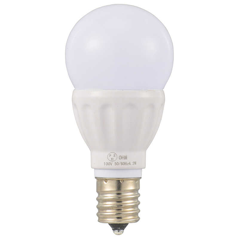 オーム電機　LED電球小形E1740形相当電球色 ［E17 /一般電球形 /40W相当 /電球色 /