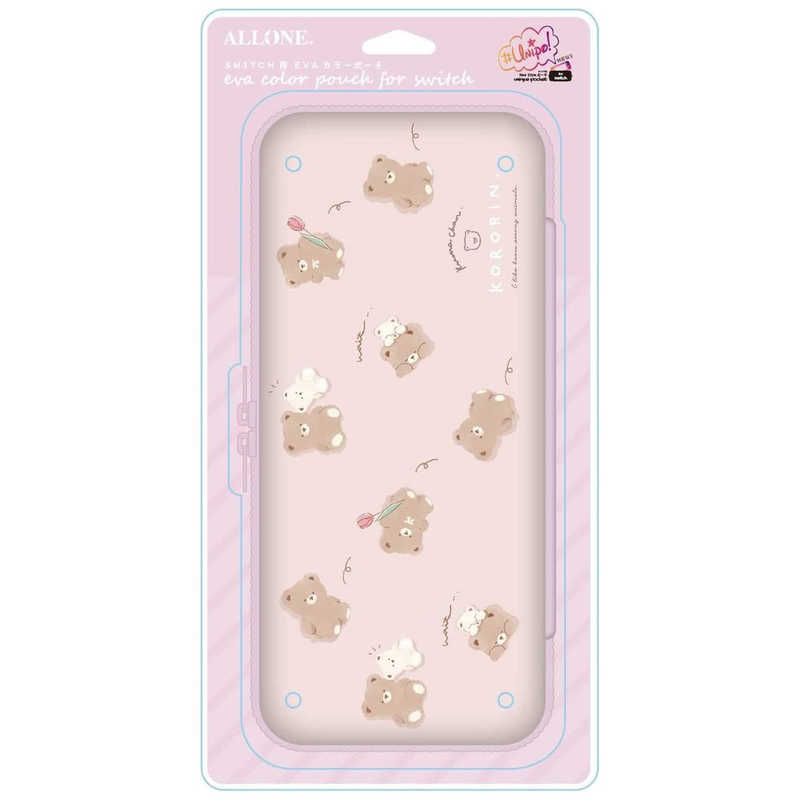 アローン　Switch用EVAカラーポーチ＃Unipo QLiA ころりんアニマル くま ALLONE ALGNSUQLKK　ALG-NSUQLKKのサムネイル