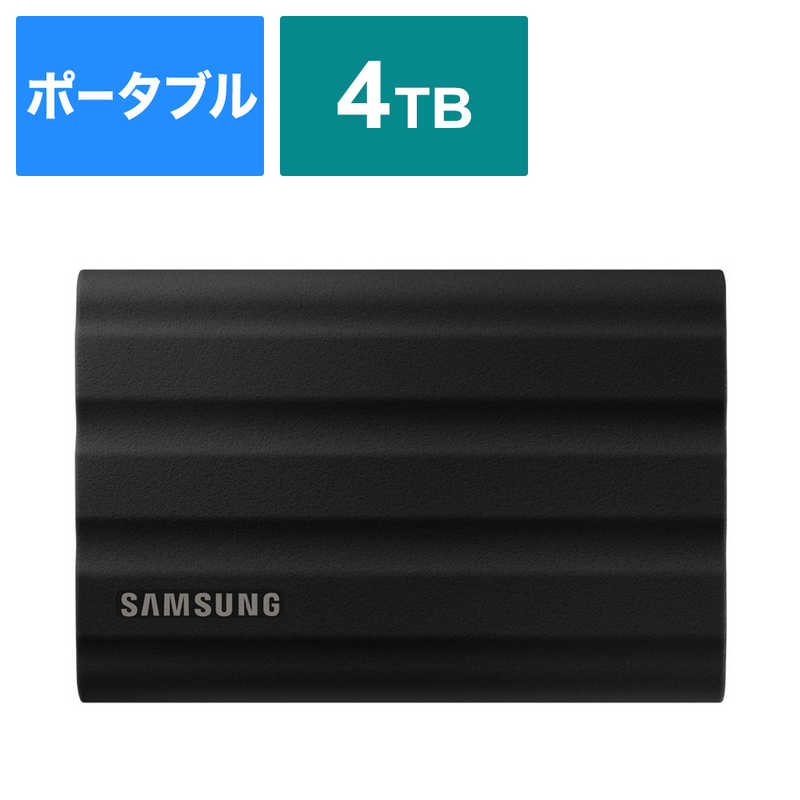 SAMSUNGդSSD USB-CUSB-A³ T7 Shield(Android/Mac/Win) ֥å4TB/ݡ֥뷿ϡMU-PE4T0S-IT