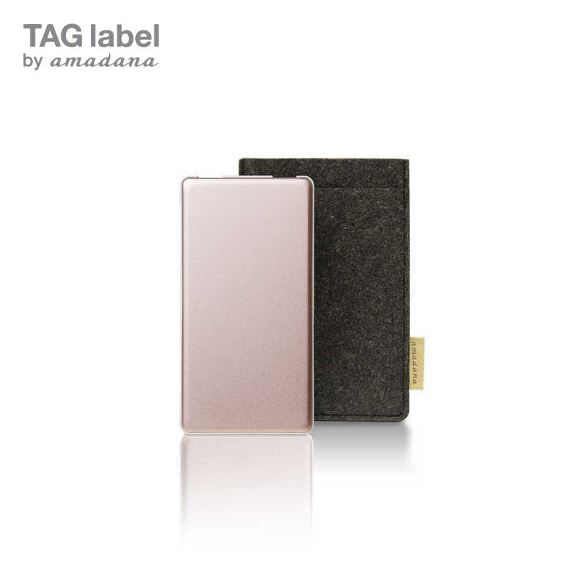 モバイルバッテリー（5000円程度） TAG label by amadana　モバイルバッテリー mobile battery TAGlabel by amadana(タグレーベル バイ アマダナ)　AT-MBA62P-RP ピンク